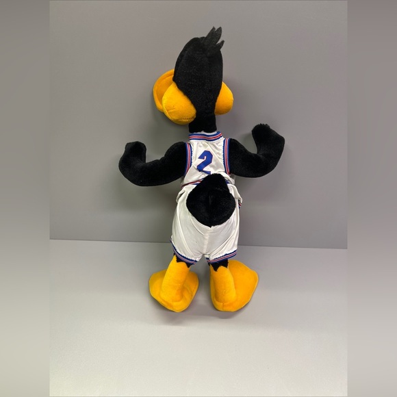Poseable Daffy Duck Space Jam 1996 Tune Squad Play By Play Vintage 15 Inch Plush - Picture 8 of 9